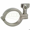 Dixon 0.5-0.75 in SINGLE PIN HD CLAMP 304 W/CROSS 13MHHM50-75